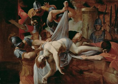 Der heilige Sebastian in die Cloaca Maxima geworfen von Ludovico Carracci